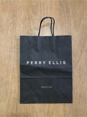 Small Perry Ellis Black reusable Bag Gift bag